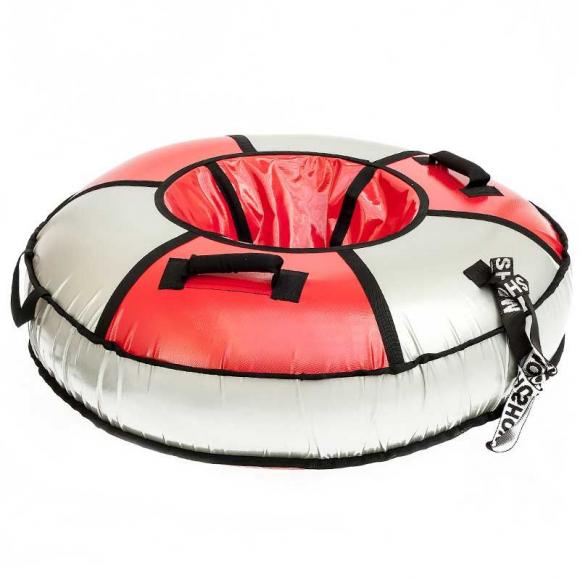 Тюбинг Snow Show "Элит" 105 см красный/серебро